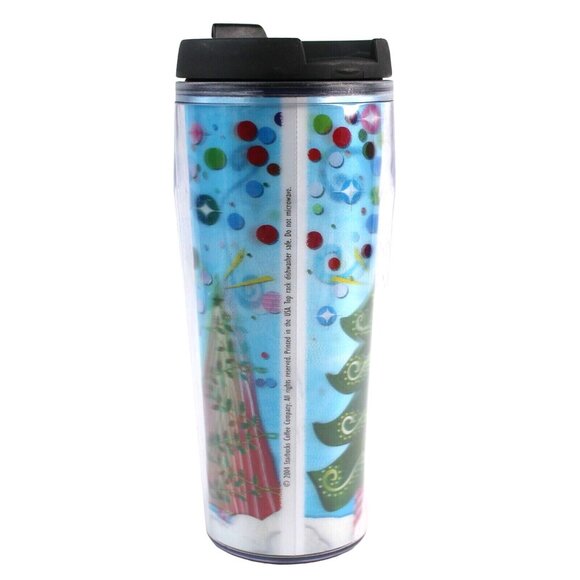Starbucks Barista Coffee Travel Mug Tumbler Christmas Tree 3D Design 2004 16 oz - Picture 4 of 6